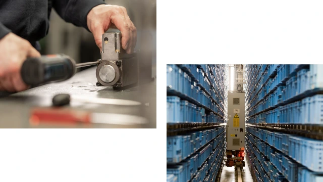 Fast assembly of hydraulic components or fast delivery from stock