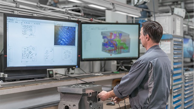 Las placas hidráulicas en serie de fabricación aditiva de Bosch Rexroth ahorran recursos, energía y CO2
