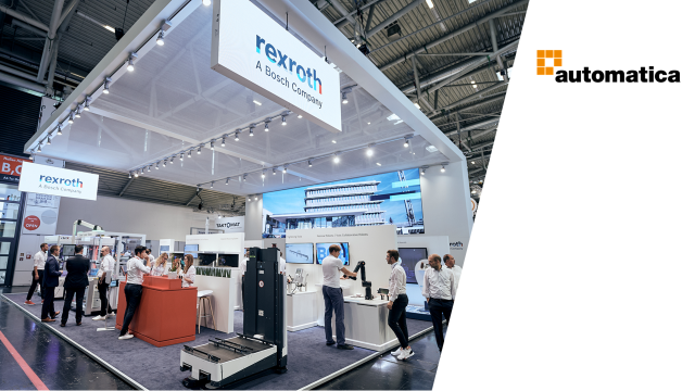 Bosch Rexroth booth at Automatica
