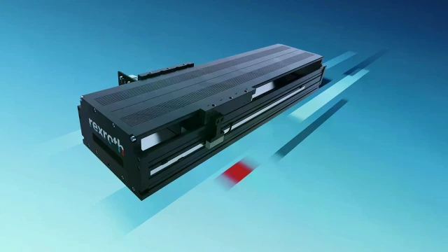 Linearmotor Modul und  Linearachse mit integriertem Linearmotor