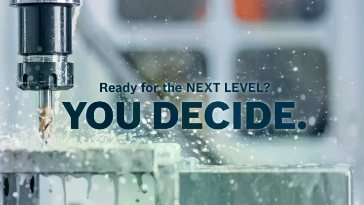 Slogan "Ready for the NEXT LEVEL? YOU DECIDE."
