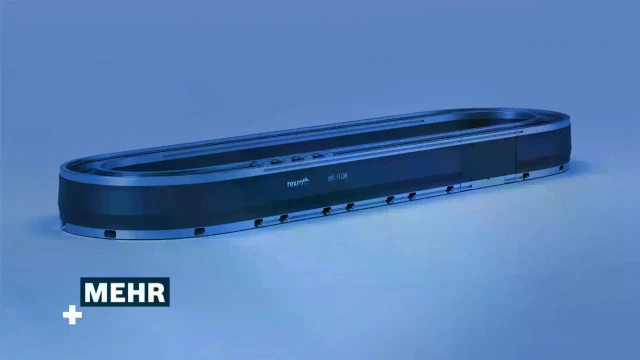 The picture shows the linear motion system ctrlX FLOWHS in front of a white background.