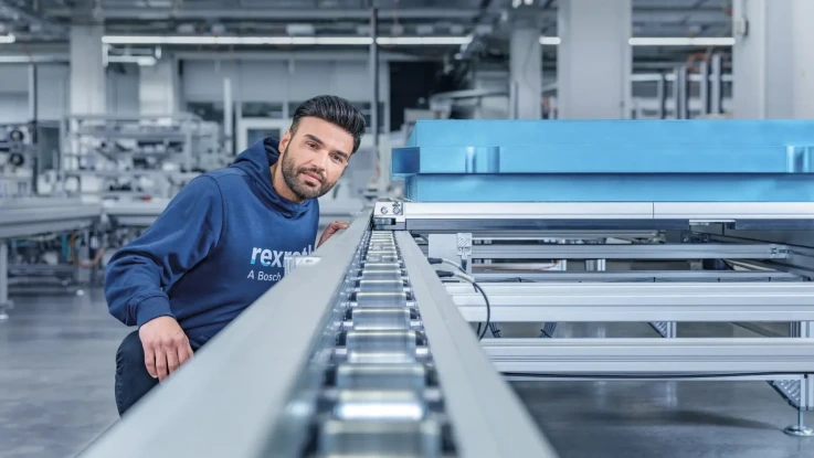 The Bosch Rexroth transfer system TS 7 in a modern production environment
