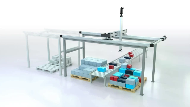 Mixed palletizing with multi-axis systems