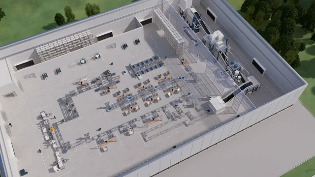 Centre de recyclage de batteries hautement automatisé