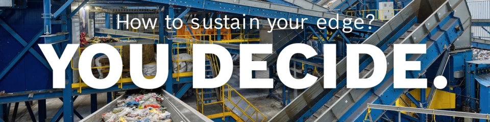 Stand Bosch Rexroth avec expositions et visiteurs