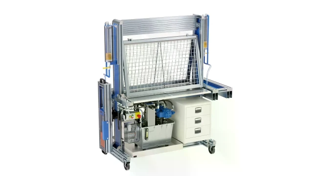 Illustration of the "Hydraulix 300" training system. 