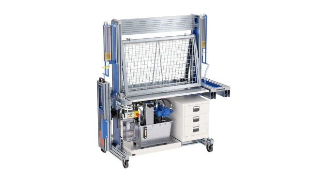 Illustration of the "Hydraulix 300" training system. 
