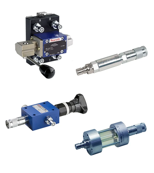 Illustration of the Hydraulix 203 equipment set for the Hydraulix 200/300 workstation for the learning topic On/off hydraulics – Troubleshooting, manual operation