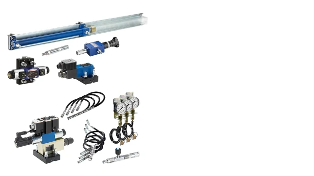 Illustration of the Hydraulix 301 equipment set for the Hydraulix 200/300 workstation for the learning topic – Continuous control valve technology – Proportional hydraulics and electrics