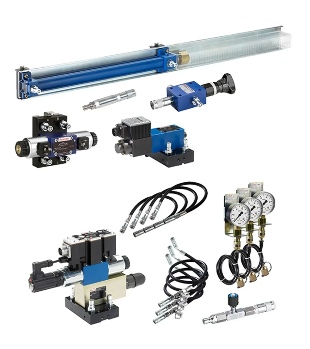 Illustration of the Hydraulix 301 equipment set for the Hydraulix 200/300 workstation for the learning topic – Continuous control valve technology – Proportional hydraulics and electrics