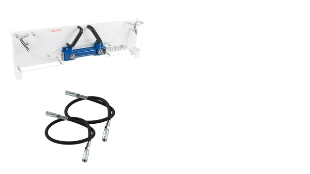 Illustration of the Hydraulix 206 equipment set for the Hydraulix 200/300 workstation for the learning topic Mobile hydraulics – Ackermann steering