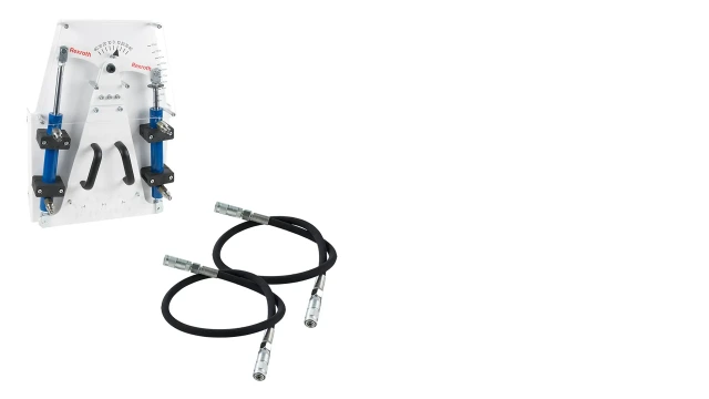 Illustration of the Hydraulix 207 equipment set for the Hydraulix 200/300 workstation for the learning topic Mobile hydraulics – Articulated steering