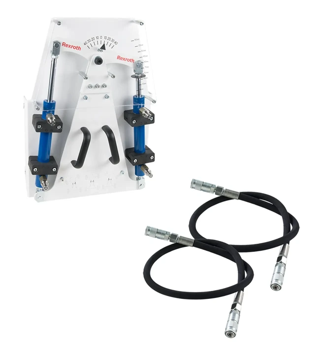 Illustration of the Hydraulix 207 equipment set for the Hydraulix 200/300 workstation for the learning topic Mobile hydraulics – Articulated steering