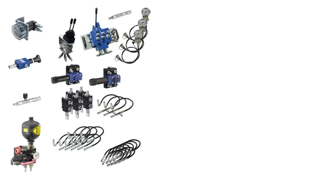Illustration of the Hydraulix 208 equipment set for the Hydraulix 200/300 workstation for the learning topic Mobile hydraulics – Load-sensing control
