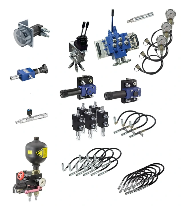 Illustration of the Hydraulix 208 equipment set for the Hydraulix 200/300 workstation for the learning topic Mobile hydraulics – Load-sensing control