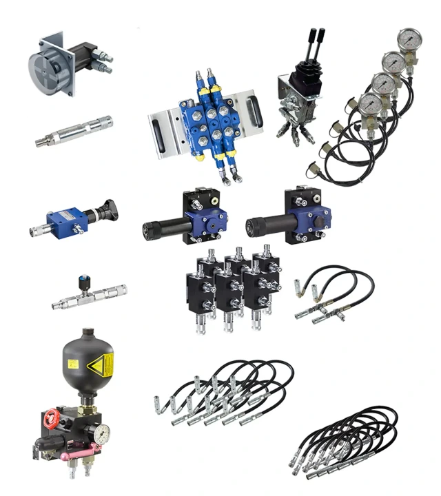 Illustration of the Hydraulix 209 equipment set for the Hydraulix 200/300 workstation for the learning topic Mobile hydraulics – LUDV control system